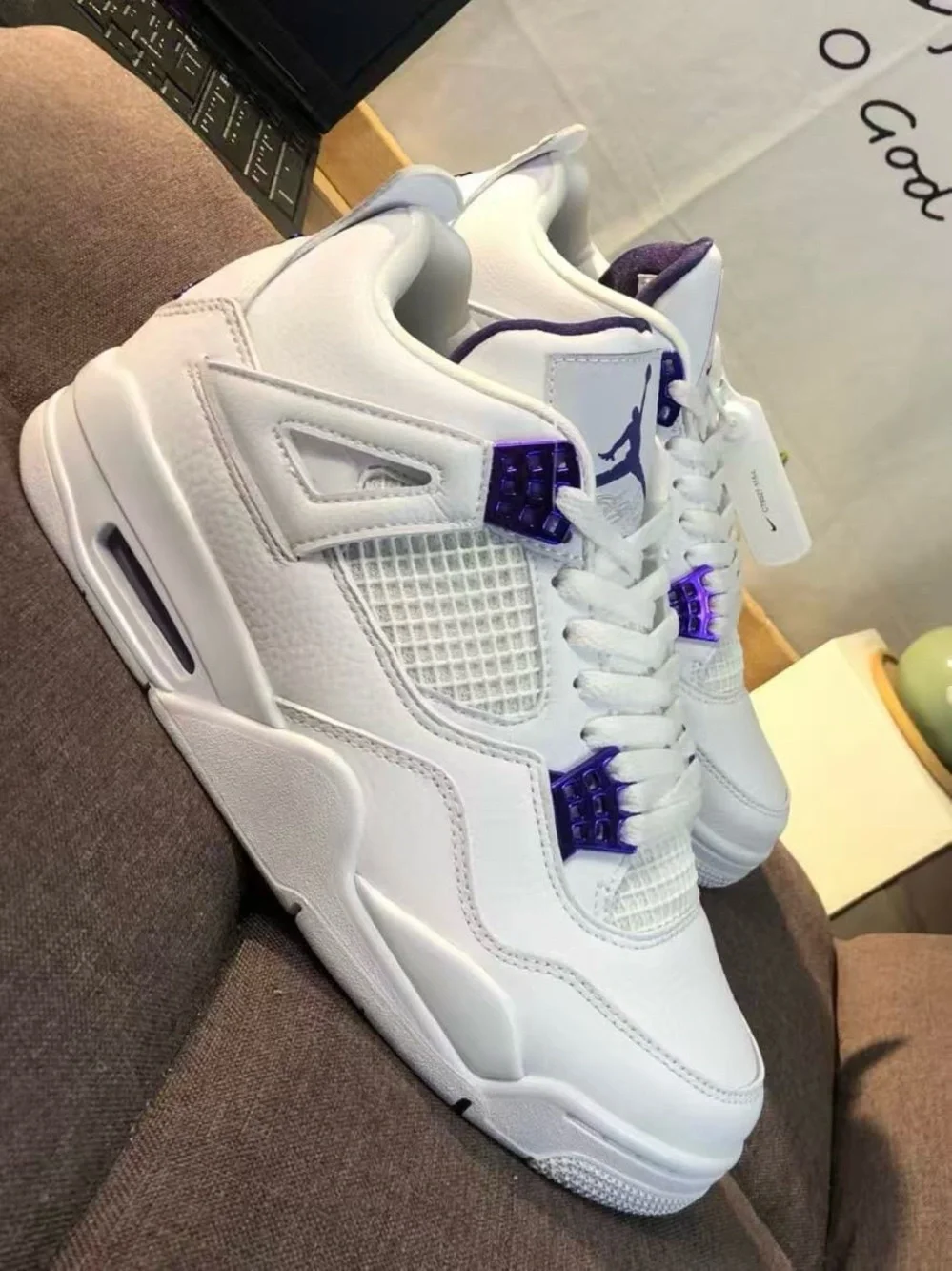 Jordan 4 Retro ‘Purple Metallic’ Men’s Sneakers